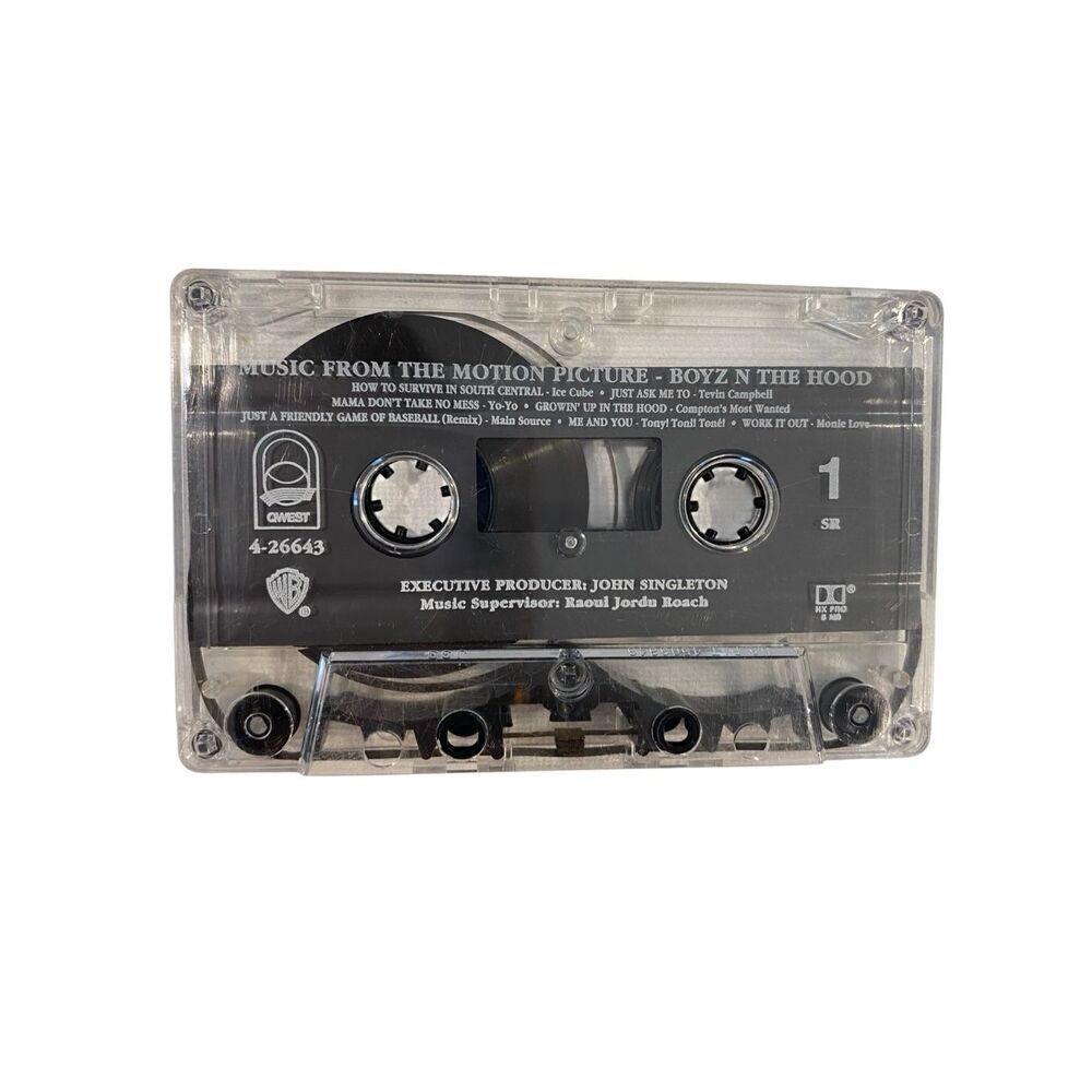 Boyz N The Hood Motion Picture Soundtrack Cassette Ice Cube Yo-Yo Tevin Campbell